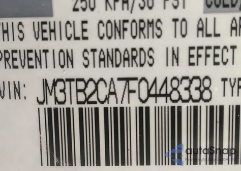 2015 Mazda Cx-9 Touring from USA, damaged, VIN JM3TB2CA7F0448338